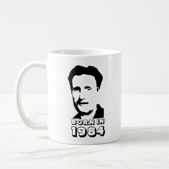 Taza De Café Nacido en 1984 (George Orwell) (Izquierda)