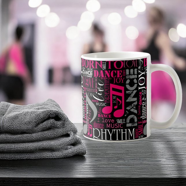 Taza De Café Nacido en Dance Pink ID277 (Subido por el creador)