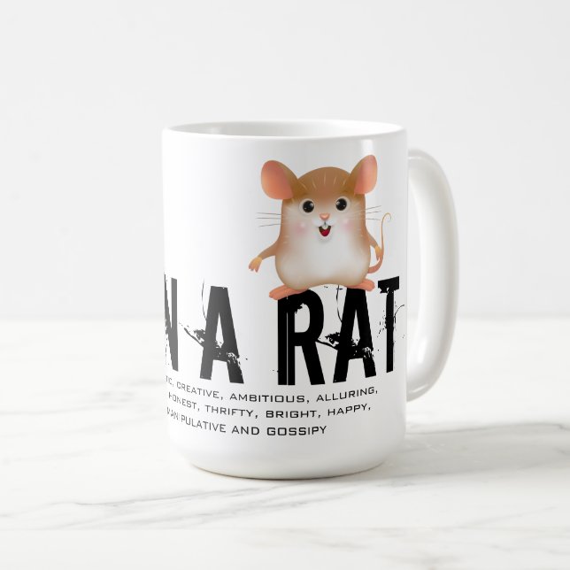 Taza De Café Nacido en el año de la rata (Anverso derecho)