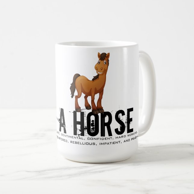 Taza De Café Nacido en el año del caballo (Anverso derecho)