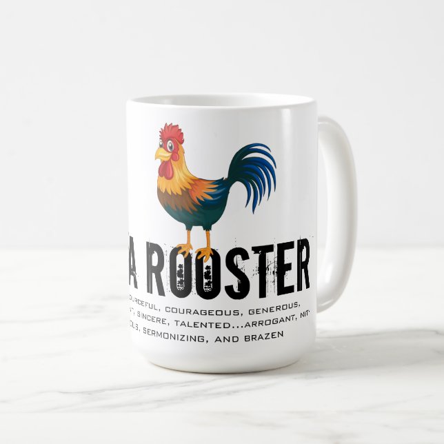 Taza De Café Nacido en el año del gallo (Anverso derecho)