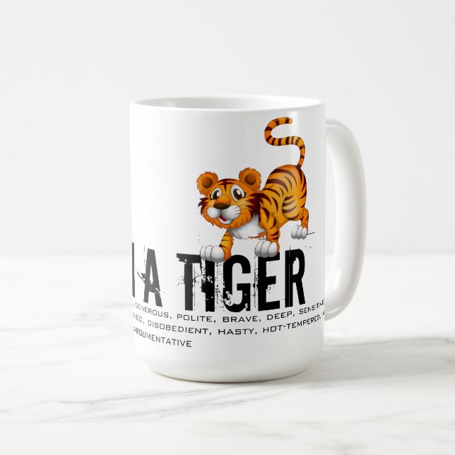 Taza De Café Nacido en el año del tigre (Anverso derecho)