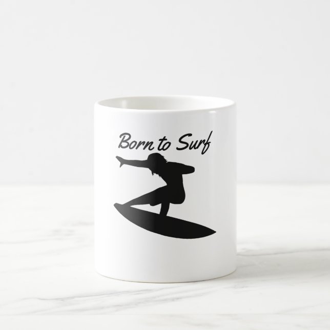 Taza De Café Nacido en Surf (Centro)
