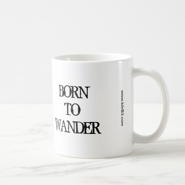 Taza De Café Nacido en Wander Mug (Derecha)