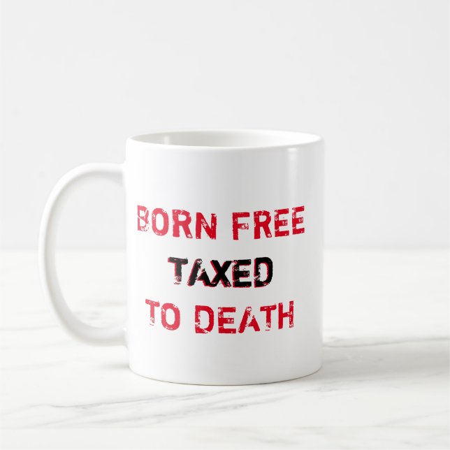 Taza De Café Nacido gravado libremente a la versión gótica (Izquierda)
