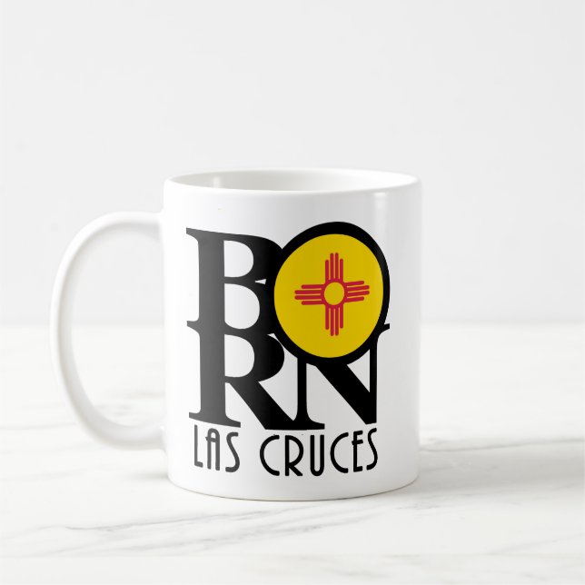 Taza De Café NACIDO Las Cruces Nuevo México 11oz (Izquierda)