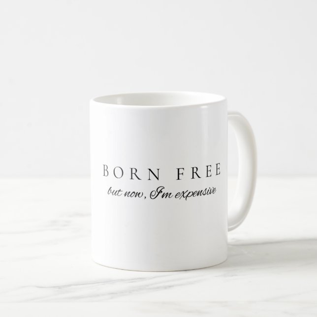 Taza De Café Nacido Mug Libre (Anverso derecho)