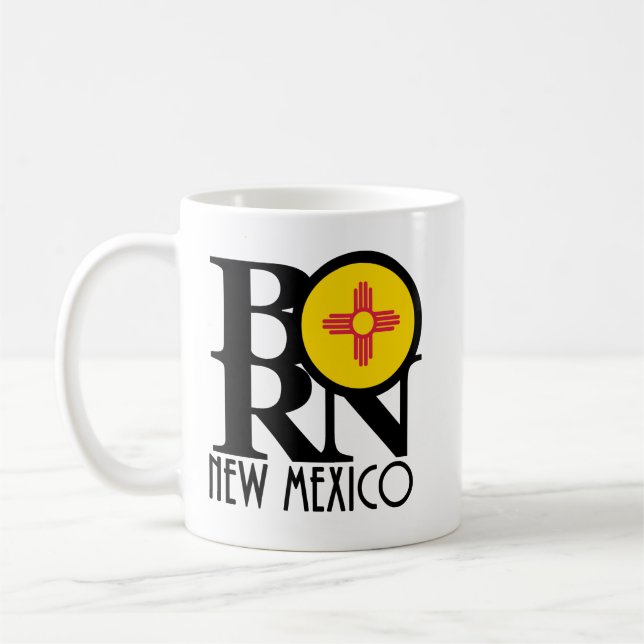 Taza De Café NACIDO Nuevo México 11oz (Izquierda)