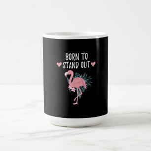 Taza De Café Nacido Para Destacar A Los Amantes Del Flamingo Al