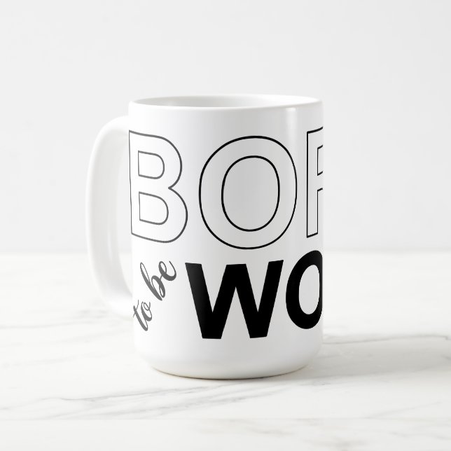 Taza De Café Nacido Para Estar Despierto (Anverso izquierdo)
