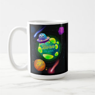 Taza De Café Nacido para orbitar 