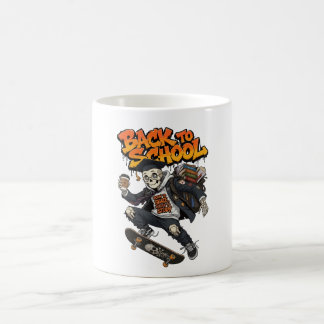 Taza De Café Nacido para patinar, obligado a estudiar esqueleto