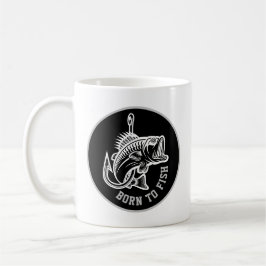 Taza De Café Nacido Para Pescado