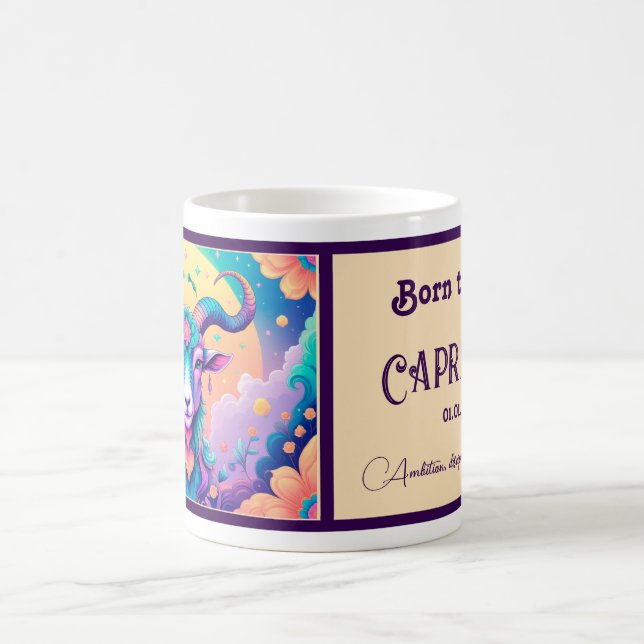 Taza De Café Nacido para ser capricornio (Centro)