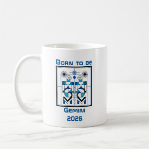 Taza De Café Nacido para ser Géminis