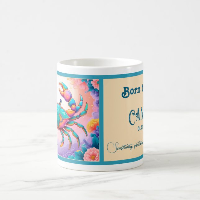 Taza De Café Nacido para ser un cáncer (Centro)