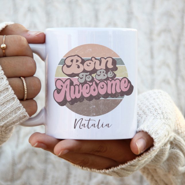 Taza De Café Nacido Para Ser Un Fabuloso Personalizado De Cumpl (Subido por el creador)
