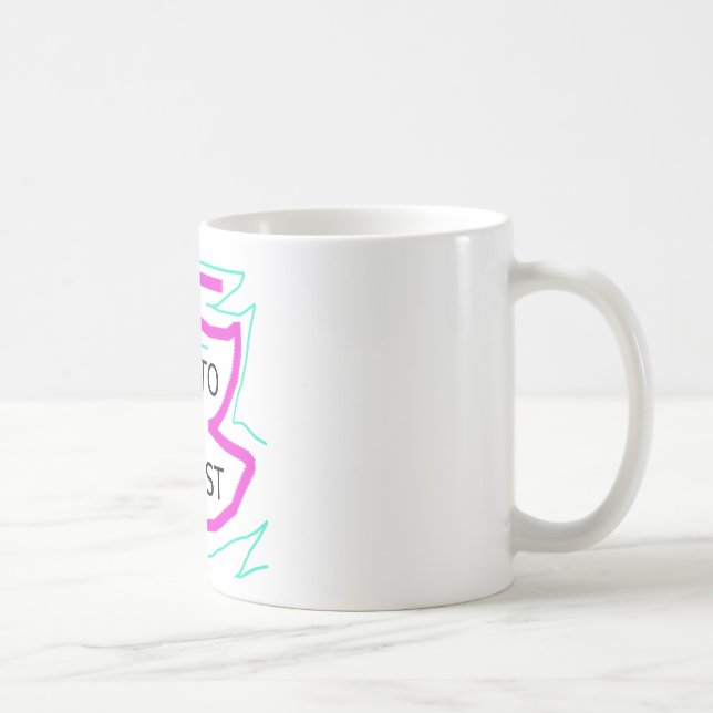 Taza De Café Nacido para ser un gimnasta (Derecha)