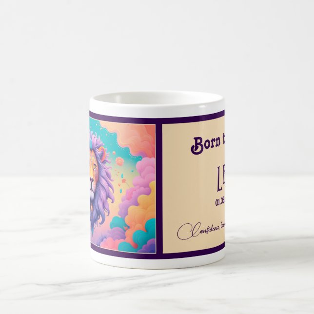 Taza De Café Nacido para ser un Leo (Centro)