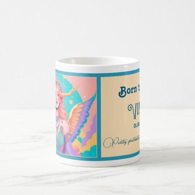 Taza De Café Nacido para ser un Virgo (Centro)