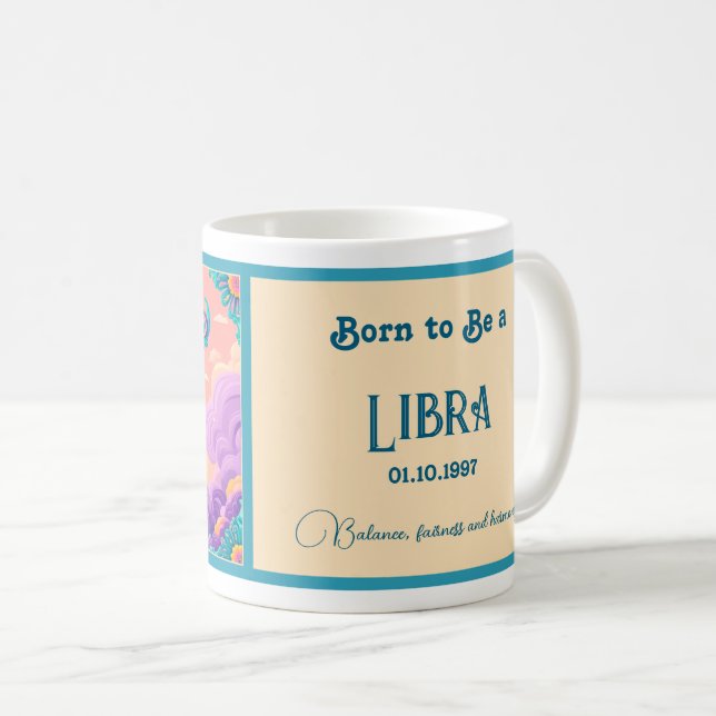 Taza De Café Nacido para ser una libia (Anverso derecho)