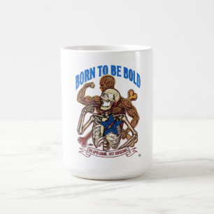 Taza De Café Nacido Para Ser Valiente Sin Disculpas Solo Impres