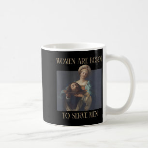 Taza De Café Nacido Para Servir A Hombres Divertidos Jefe Chica