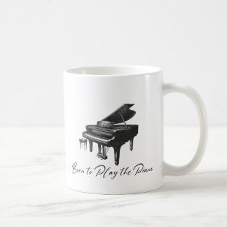 Taza De Café Nacido para tocar el piano