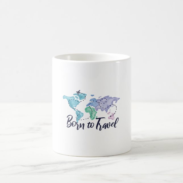 TAZA DE CAFÉ NACIDO PARA VIAJAR (Centro)
