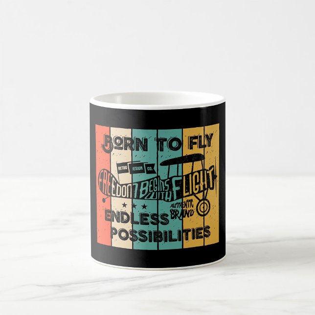 Taza De Café Nacido Para Volar (Subido por el creador)