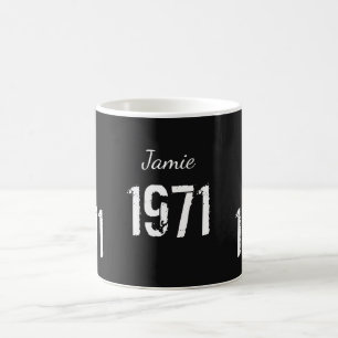 Taza De Café Nacido personalizado en 1971: 50º cumpleaños Mug
