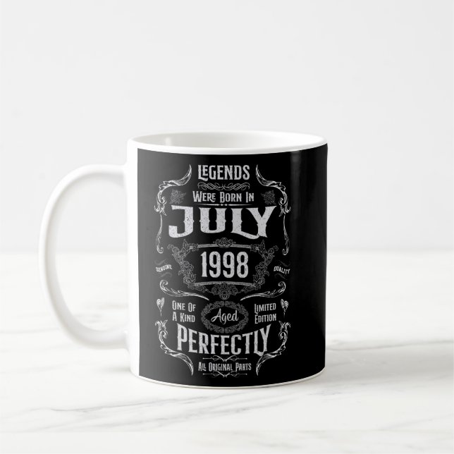 Taza De Café Nacieron 24 Leyendas De Cumpleaños En Julio De 199 (Izquierda)