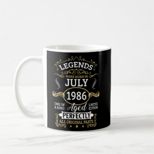 Taza De Café Nacieron Leyendas En Julio De 1986 37º Cumpleaños 