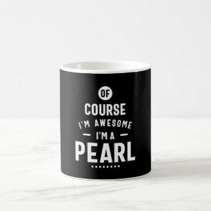Taza De Café Nacimiento del nombre personalizado de Pearl