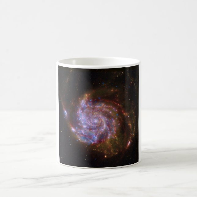 Taza De Café Nacimiento estelar en el volante: Galaxia M101 (Centro)