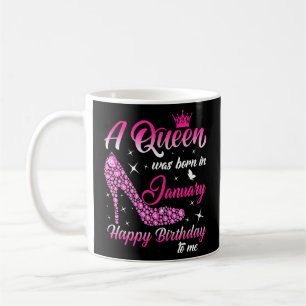 Taza De Café Nació Una Reina En Enero, Cumpleaños De Mujeres Ch