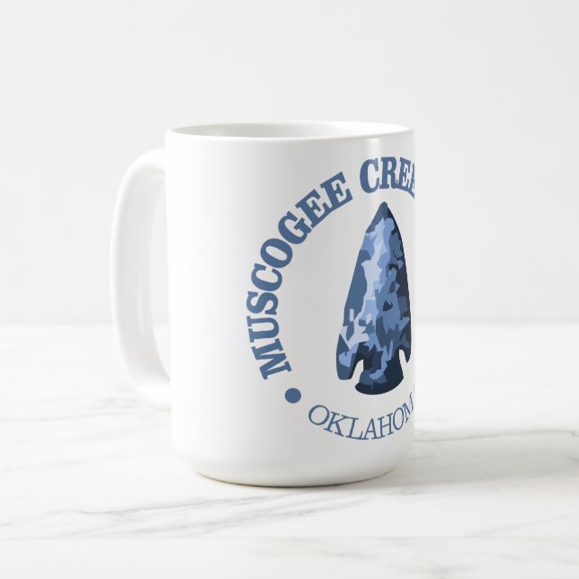 Taza De Café Nación de Creek Muscogee (punta de flecha) (Anverso izquierdo)