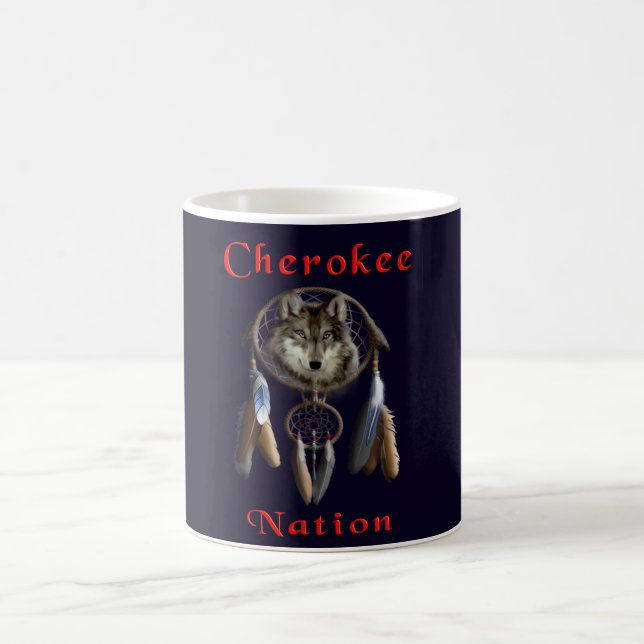 Taza De Café Nación india Cherokee (Centro)