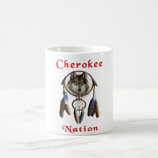 Taza De Café Nación india Cherokee (Centro)