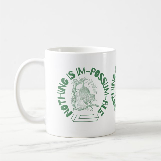 Taza De Café Nada es gracioso Possum (Izquierda)