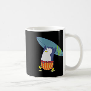 Taza De Café Nada es mejor que surfear pingüino