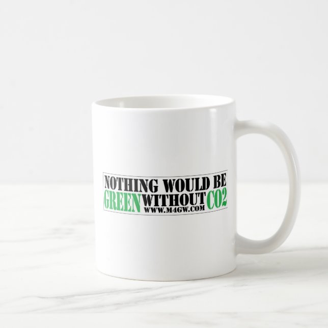 Taza De Café Nada sería verde sin CO2 (Derecha)