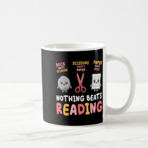 Taza De Café Nada supera leer divertidas tijeras de papel de ro
