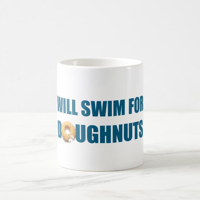 Taza De Café Nadará por Doughnut, regalo gracioso (Centro)