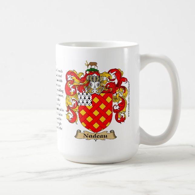 Taza De Café Nadeau, el origen, el significado y el escudo (Derecha)