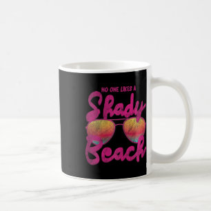 Taza De Café Nadie como una playa sombreada I Diseño vintage Tr