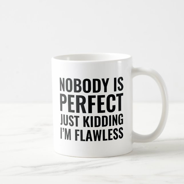 Taza De Café Nadie es perfecto (Derecha)
