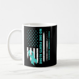 Taza De Café Nadie lucha contra el frágil síndrome X solo con l