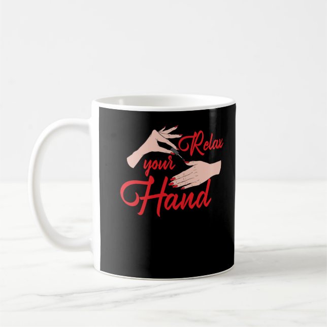 Taza De Café Nail Tech Cosmetics Nail Technician (Izquierda)