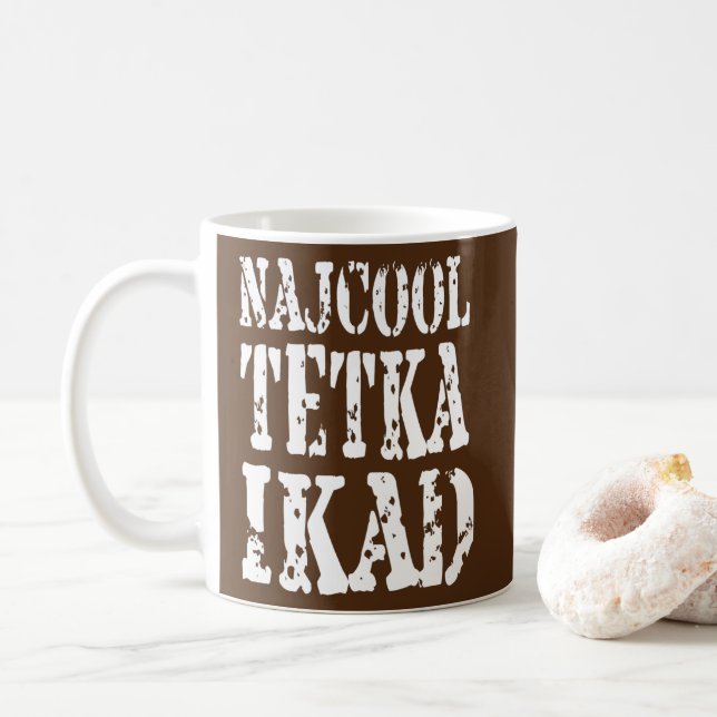 Taza De Café Najbolja Tetka Najcool Tetka  (Con donut)
